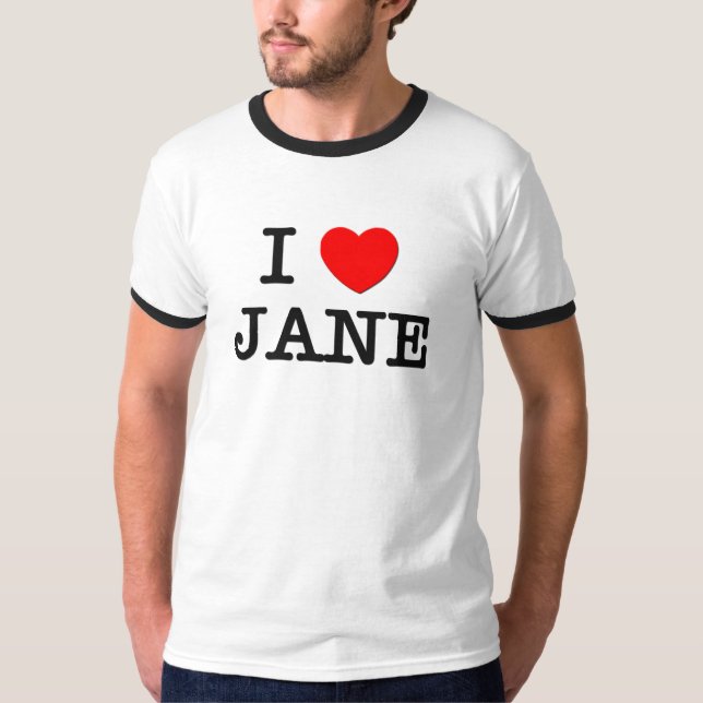T-shirt Eu amo Jane (Frente)
