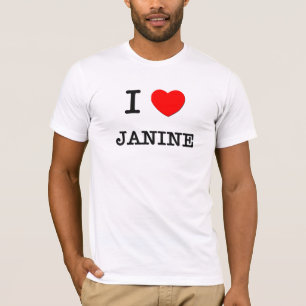 T-shirt Eu amo Janine