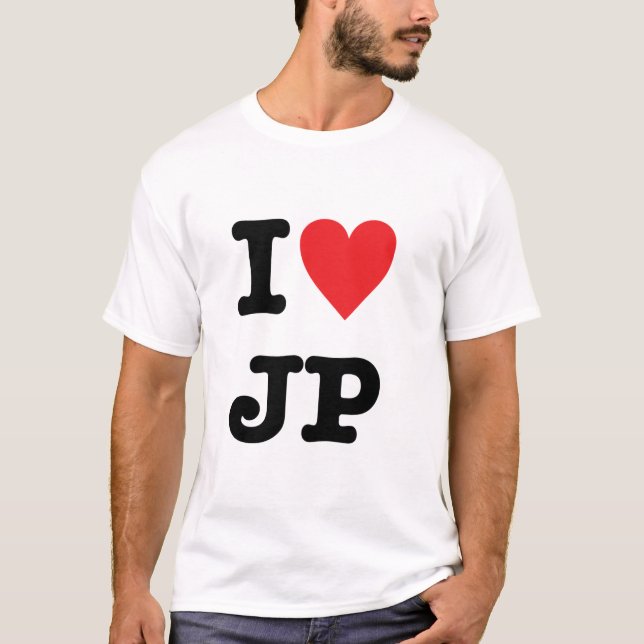 T-shirt Eu amo Japão (Frente)