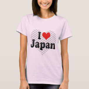 T-shirt Eu amo Japão