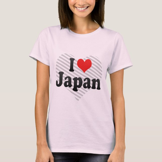 T-shirt Eu amo Japão (Frente)