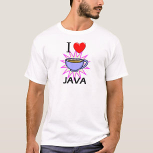 T-shirt Eu amo Java