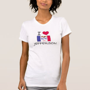 T-shirt Eu amo Jefferson Iowa