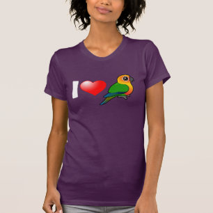 T-shirt Eu amo Jenday Conures