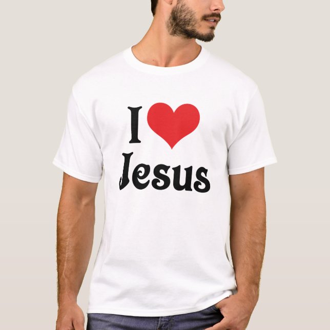 T-shirt Eu Amo Jesus (Frente)