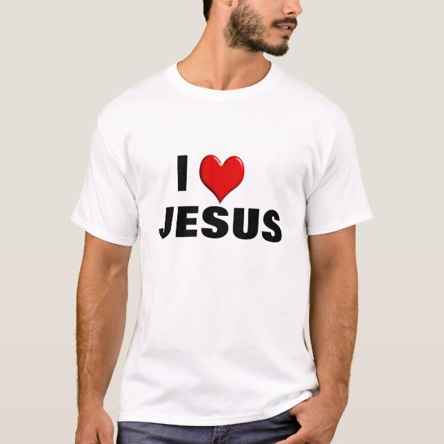 T-shirt Eu amo Jesus (Frente)