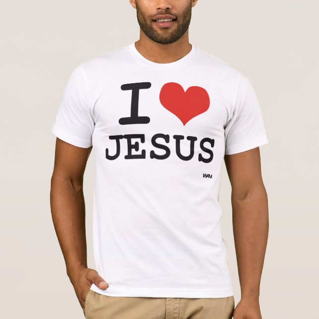 T-shirt Eu amo Jesus (Frente)