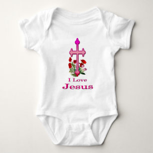 T-shirt Eu amo Jesus design 2
