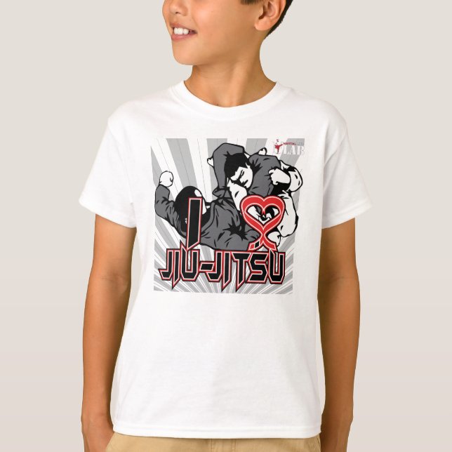 T-shirt Eu amo Jiu-Jitsu (Frente)