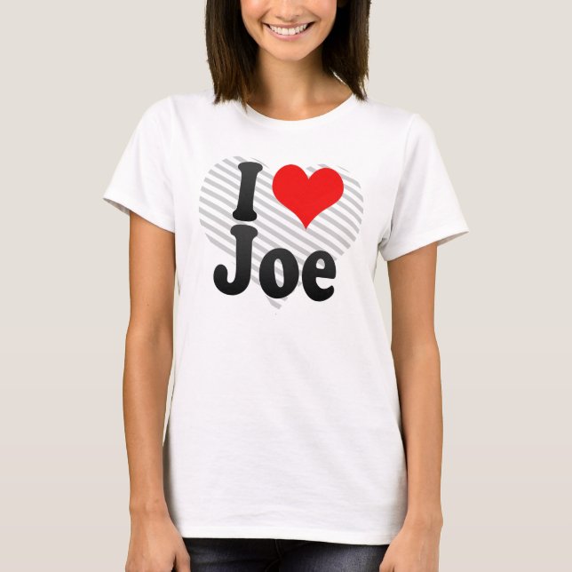 T-shirt Eu amo Joe (Frente)