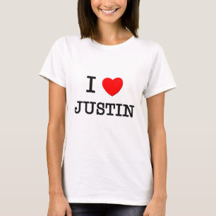 T-shirt Eu amo Justin