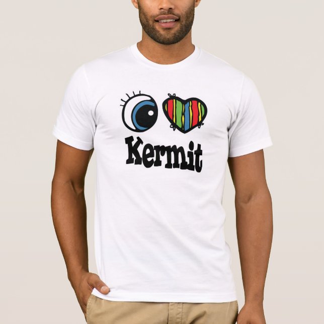 T-shirt Eu amo Kermit (Frente)