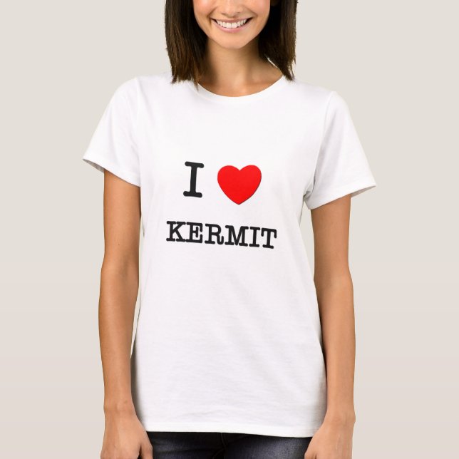 T-shirt Eu amo Kermit (Frente)