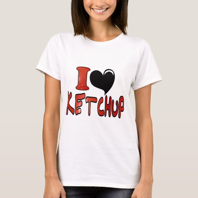 T-shirt Eu Amo Ketchup (Frente)