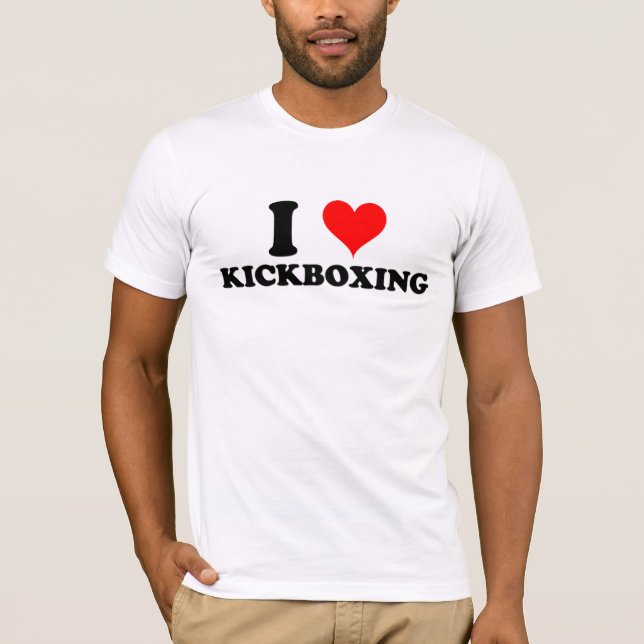 T-shirt Eu amo Kickboxing (Frente)