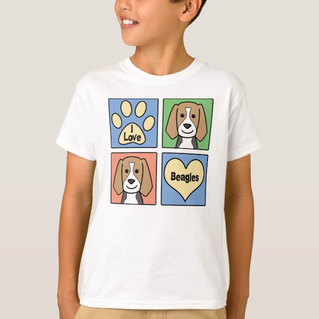 T-shirt Eu amo lebreiros (Frente)