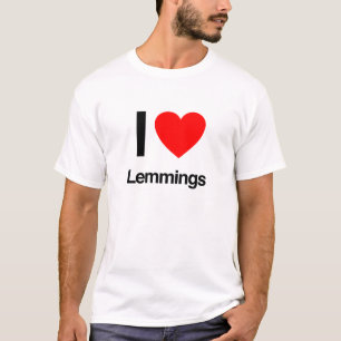 T-shirt eu amo lemmings