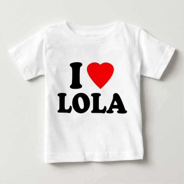 T-shirt Eu amo Lola (Frente)