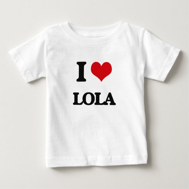 T-shirt Eu amo Lola (Frente)