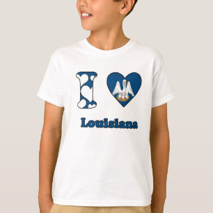 T-shirt Eu amo Louisiana