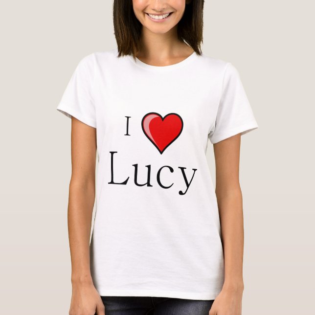 T-shirt Eu amo Lucy (Frente)