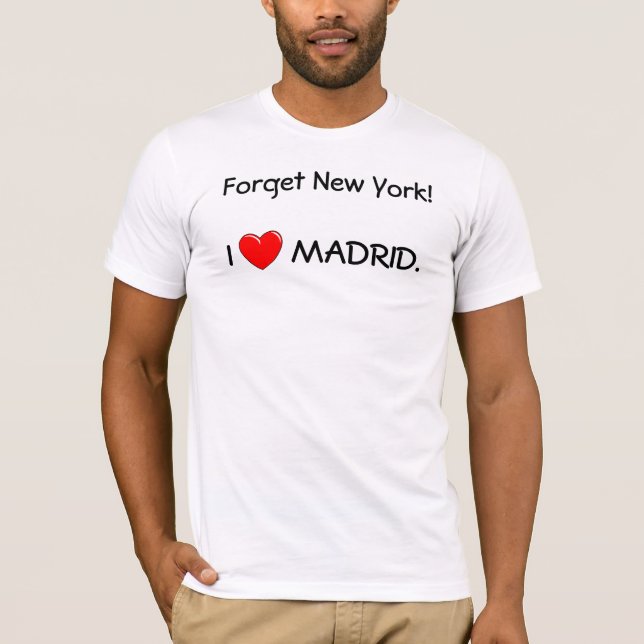 T-SHIRT EU AMO MADRID (Frente)