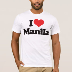 T-shirt Eu amo Manila