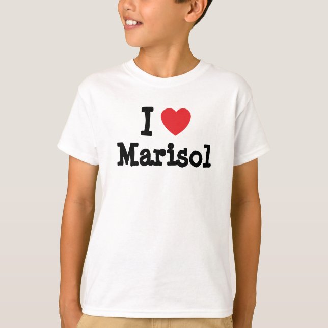 T-shirt Eu amo Marisol Heart-Shirt (Frente)