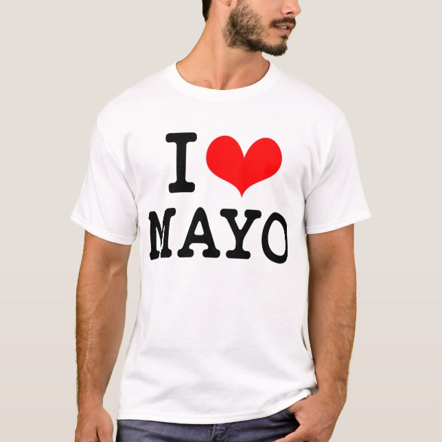 T-shirt Eu amo MAYO (Frente)