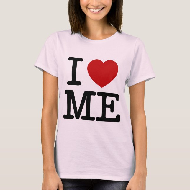T-shirt Eu amo-me coração mim dignidade da confiança do (Frente)