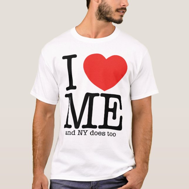 T-shirt Eu amo me (e NY faz demasiado) (Frente)