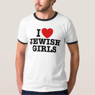 T-shirt Eu amo meninas judaicas