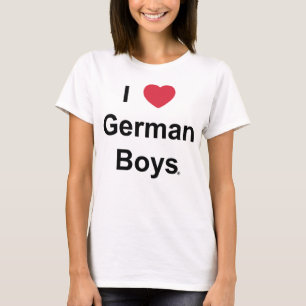 T-shirt Eu amo meninos alemães - o tanktop da mulher
