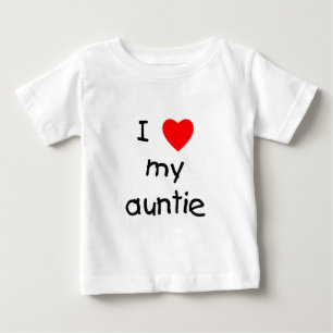 T-shirt Eu amo meu Auntie