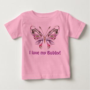 T-shirt Eu amo meu Bubby personalizado