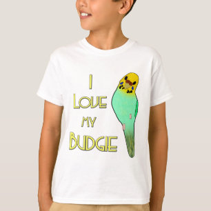 T-shirt Eu amo meu Budgie