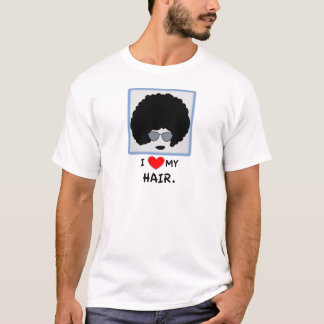 T-shirt Eu amo meu cabelo - Afro