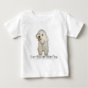 T-shirt Eu Amo Meu Cachorrinho Branco - Havanese