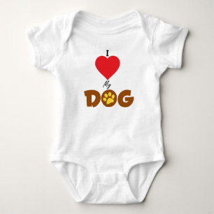 T-shirt Eu amo meu cão