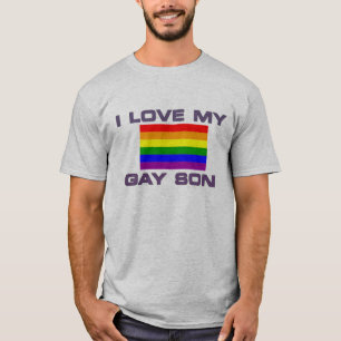 T-shirt Eu amo meu gay Rainbow flag Pride