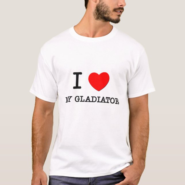 T-shirt Eu amo meu gladiador (Frente)
