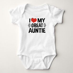 T-shirt Eu amo meu grande Auntie