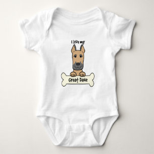 T-shirt Eu amo meu great dane