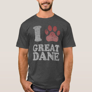 T-shirt Eu amo meu great dane