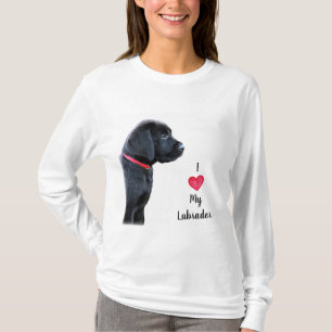 T-shirt Eu amo meu Labrador