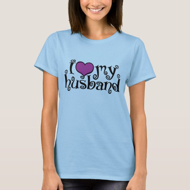 T-shirt Eu Amo Meu Marido (Frente)