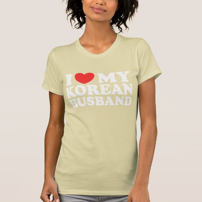 T-shirt Eu Amo Meu Marido Coreano (Frente)