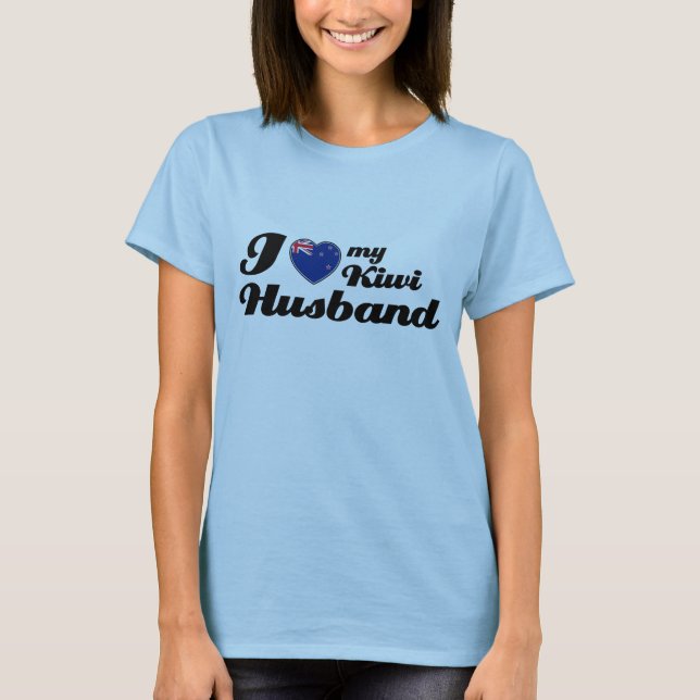 T-shirt Eu amo meu marido do quivi (Frente)