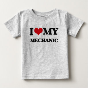 T-shirt Eu amo meu mecânico