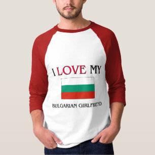 T-shirt Eu amo meu namorada búlgaro